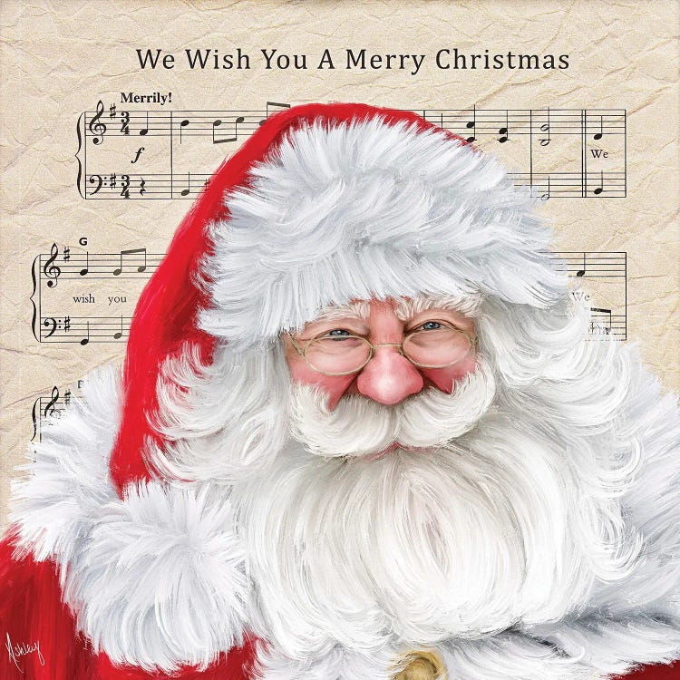 We Wish You A Merry Christmas by Ashley Bradley wall art