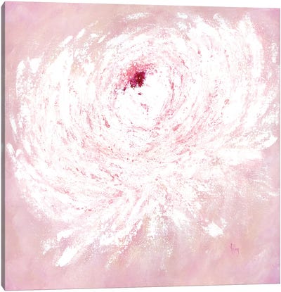 Pink Peony Canvas Art Print - Peony Art