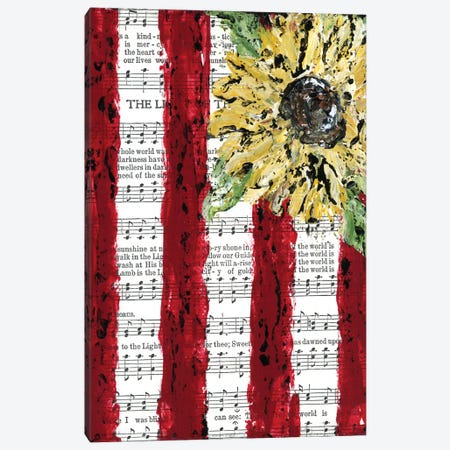 Sunflower Hymnal Flag Canvas Print #ASB38} by Ashley Bradley Canvas Print