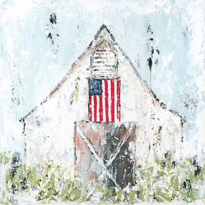 Americana Barn by Ashley Bradley framed canvas print