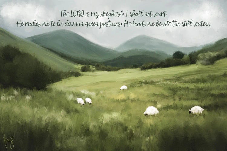 Green Pastures by Ashley Bradley canvas print