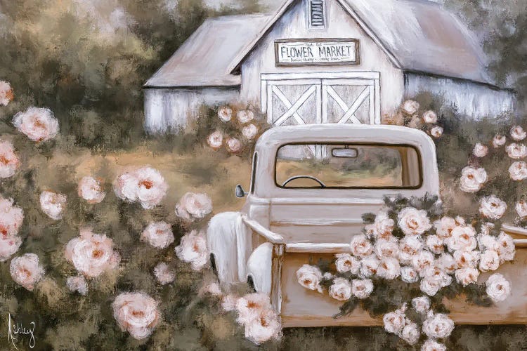 Flower Market by Ashley Bradley canvas print