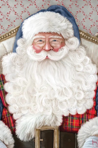 Ashley Bradley: Tartan Plaid Santa by Ashley Bradley