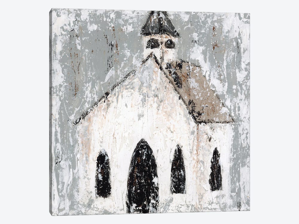 Abstract Church by Ashley Bradley 1-piece Canvas Print