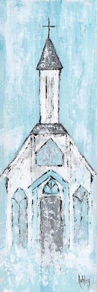 Places Of Worship: Abstract White Chapel by Ashley Bradley