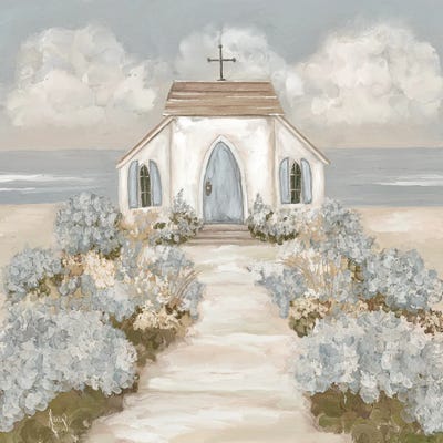 Ashley Bradley - Multi Panel Prints: Seaside Chapel by Ashley Bradley