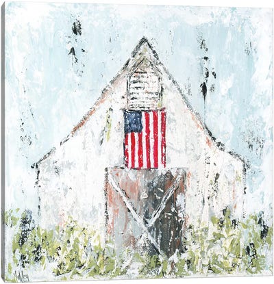 Americana Barn Canvas Art Print - American Décor