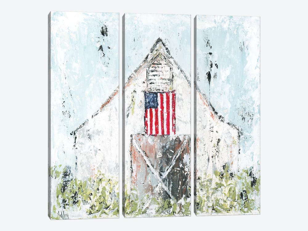 Americana Barn by Ashley Bradley 3-piece Canvas Artwork