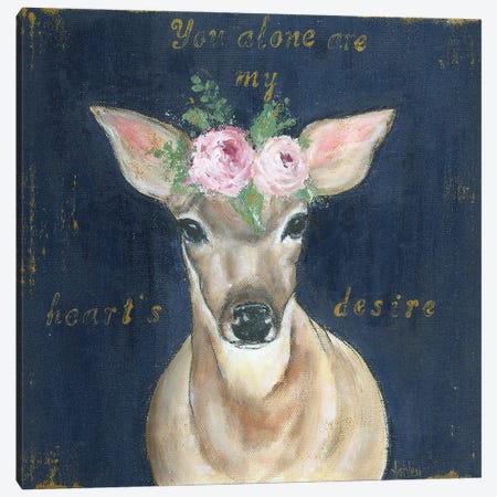 As The Deer Canvas Print #ASB53} by Ashley Bradley Art Print