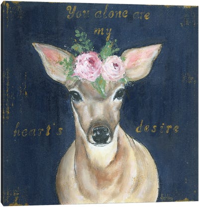 As The Deer Canvas Art Print - Ashley Bradley