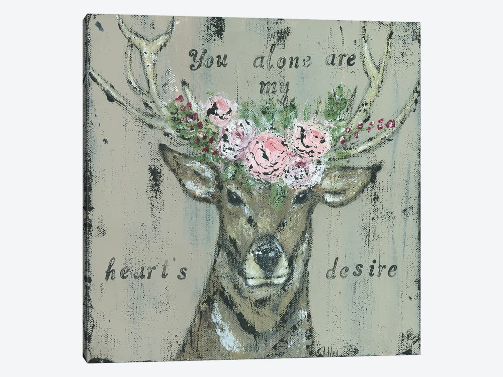 As The Deer II by Ashley Bradley 1-piece Canvas Artwork