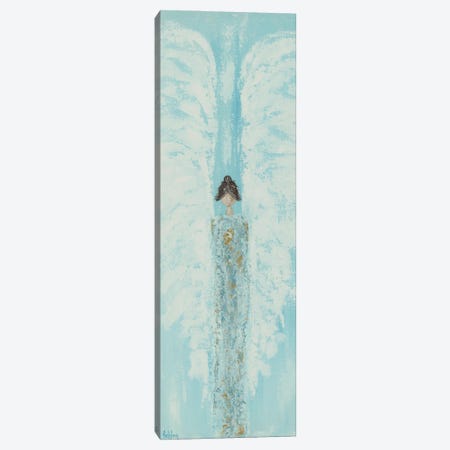 Blue Vertical Angel Canvas Print #ASB61} by Ashley Bradley Canvas Artwork