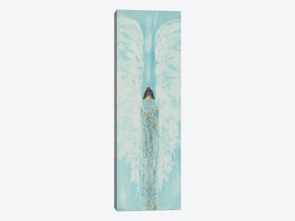 Blue Vertical Angel by Ashley Bradley 1-piece Canvas Artwork