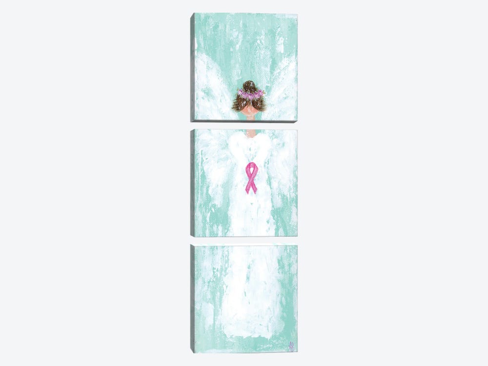 Breast Cancer Angel II by Ashley Bradley 3-piece Canvas Artwork