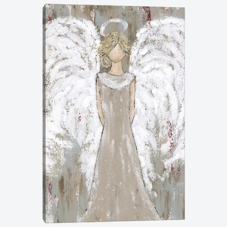 Farmhouse Guardian Angel} by Ashley Bradley Canvas Print