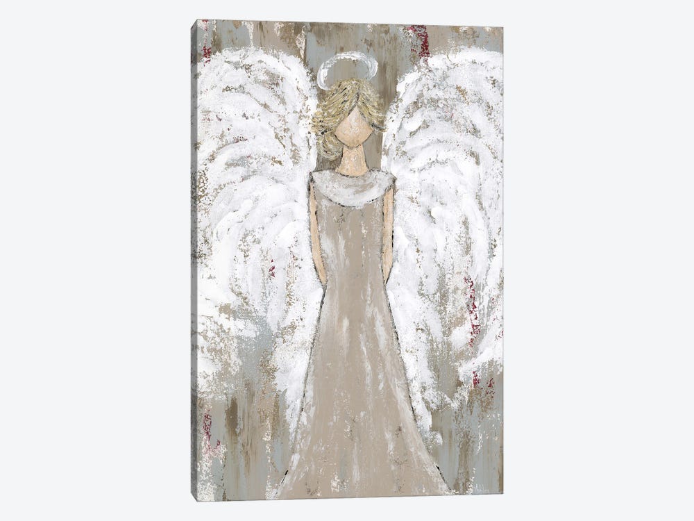 Farmhouse Guardian Angel by Ashley Bradley 1-piece Canvas Wall Art