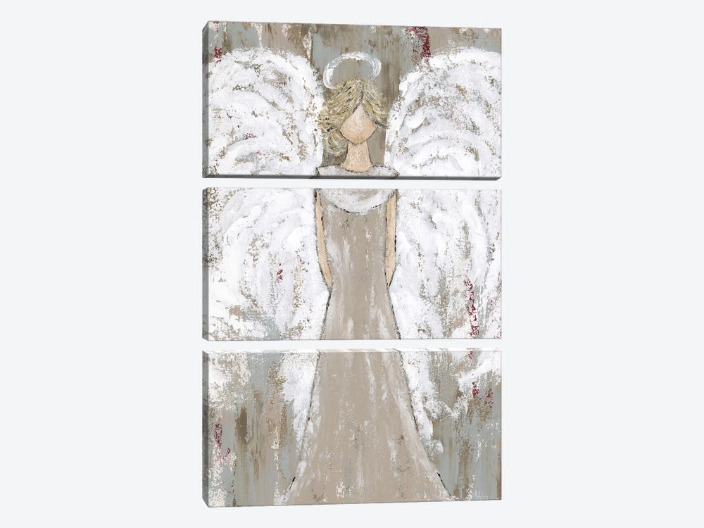 Farmhouse Guardian Angel by Ashley Bradley 3-piece Canvas Art