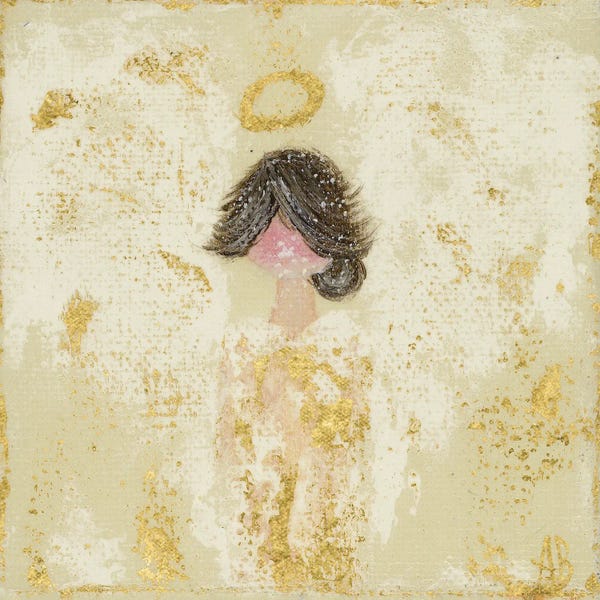 Religion & Spirituality: Gold Crème Angel by Ashley Bradley