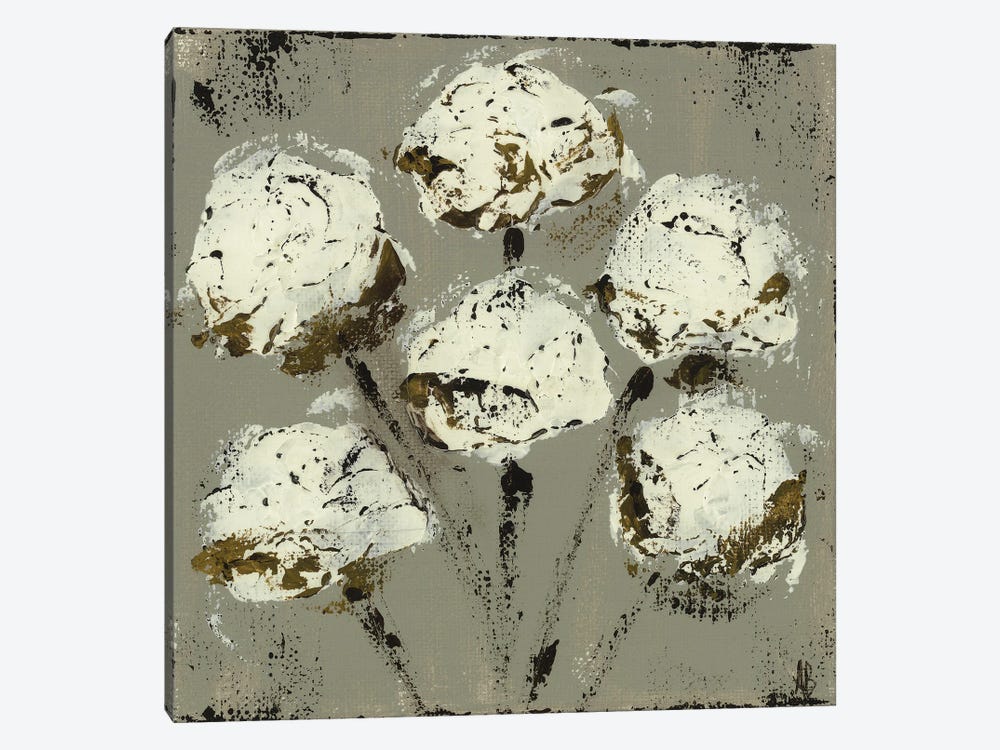Grey Cotton Stems by Ashley Bradley 1-piece Canvas Artwork