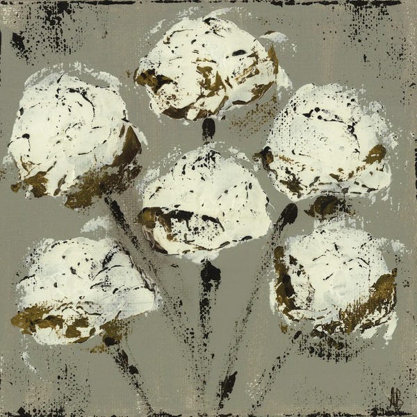 Cotton: Grey Cotton Stems by Ashley Bradley