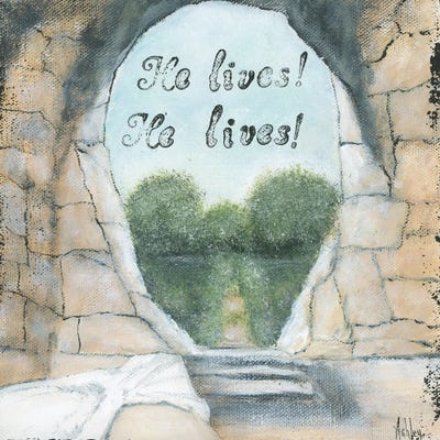 He Lives by Ashley Bradley art print