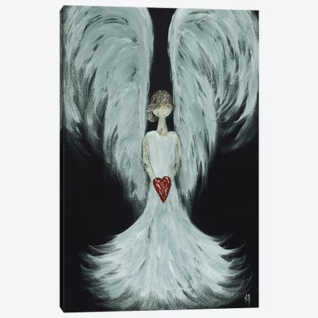 Heart Angel Canvas Print #ASB81} by Ashley Bradley Canvas Artwork