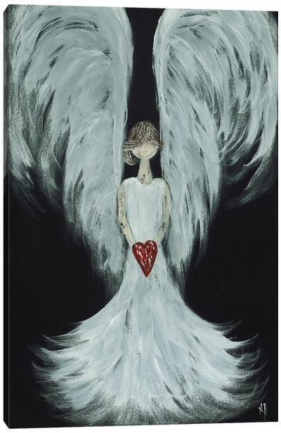 Heart Angel Canvas Art Print - Ashley Bradley