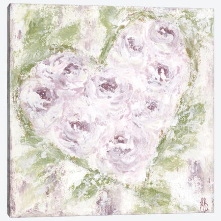 Lavender Floral Art Canvas Print #ASB88} by Ashley Bradley Canvas Wall Art