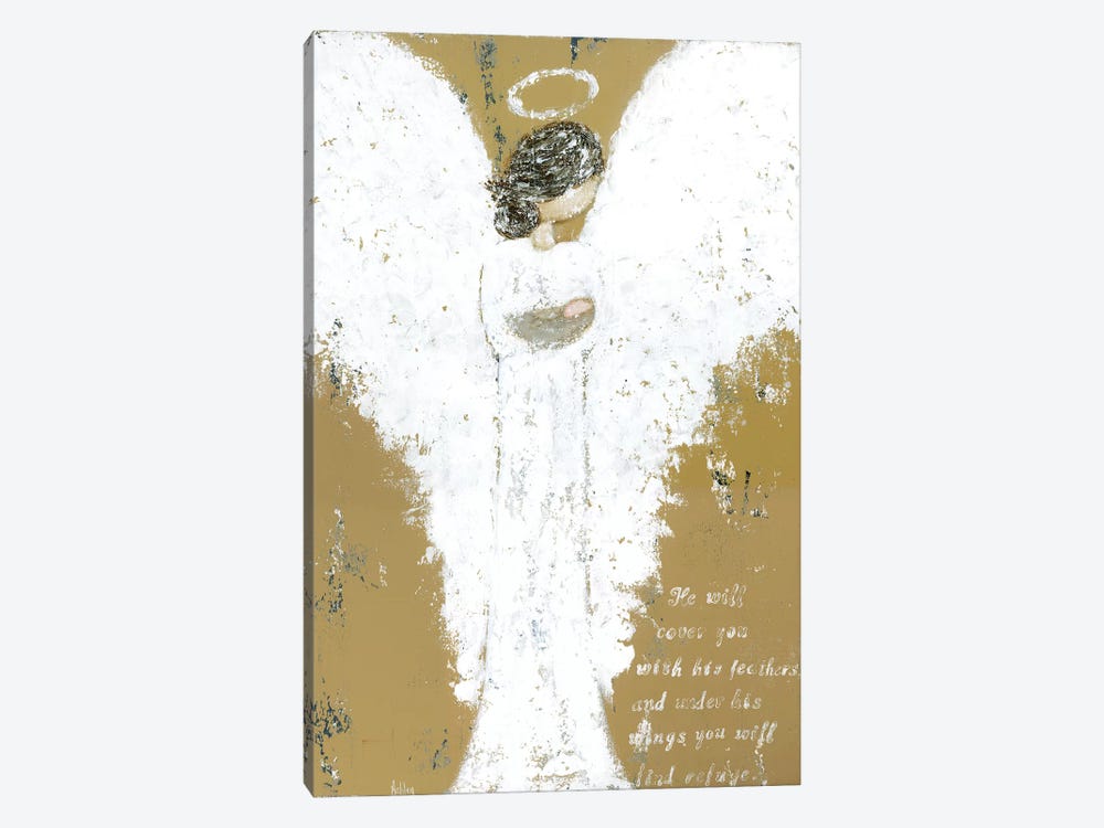 Angel Holding Child by Ashley Bradley 1-piece Canvas Artwork