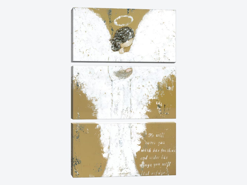 Angel Holding Child by Ashley Bradley 3-piece Canvas Artwork