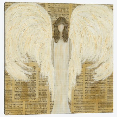 Musical Angel Canvas Print #ASB91} by Ashley Bradley Canvas Art Print