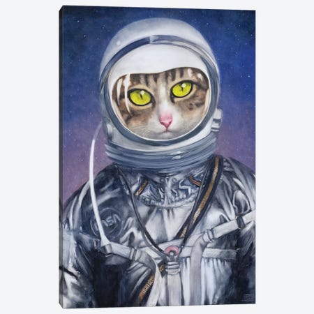 The Astronaut Canvas Print #ASD17} by Adam S. Doyle Canvas Art
