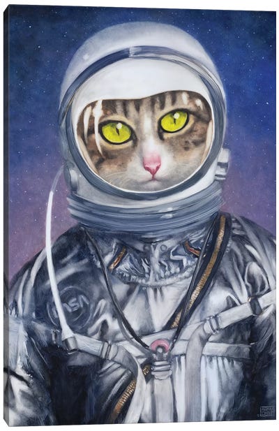 The Astronaut Canvas Art Print - Adam S. Doyle