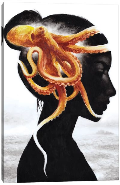 Calypso Canvas Art Print - Octopus Art