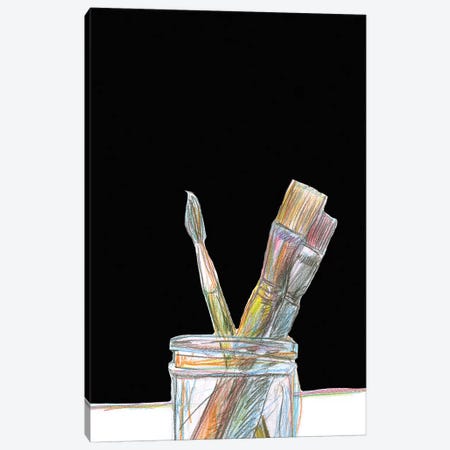 Brushes Canvas Print #ASG2} by Alan Segal Canvas Artwork
