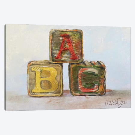 ABC Canvas Print #ASG4} by Alan Segal Canvas Art Print
