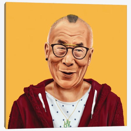 Dalai Lama Canvas Print #ASI10} by Amit Shimoni Canvas Wall Art