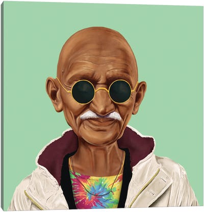 Mahatma Gandhi Canvas Art Print - Pop Culture Art