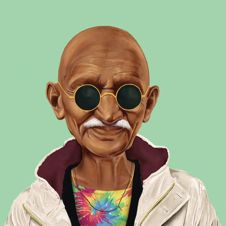 Mahatma Gandhi by Amit Shimoni wall art