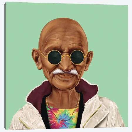 Mahatma Gandhi Canvas Print #ASI15} by Amit Shimoni Canvas Print