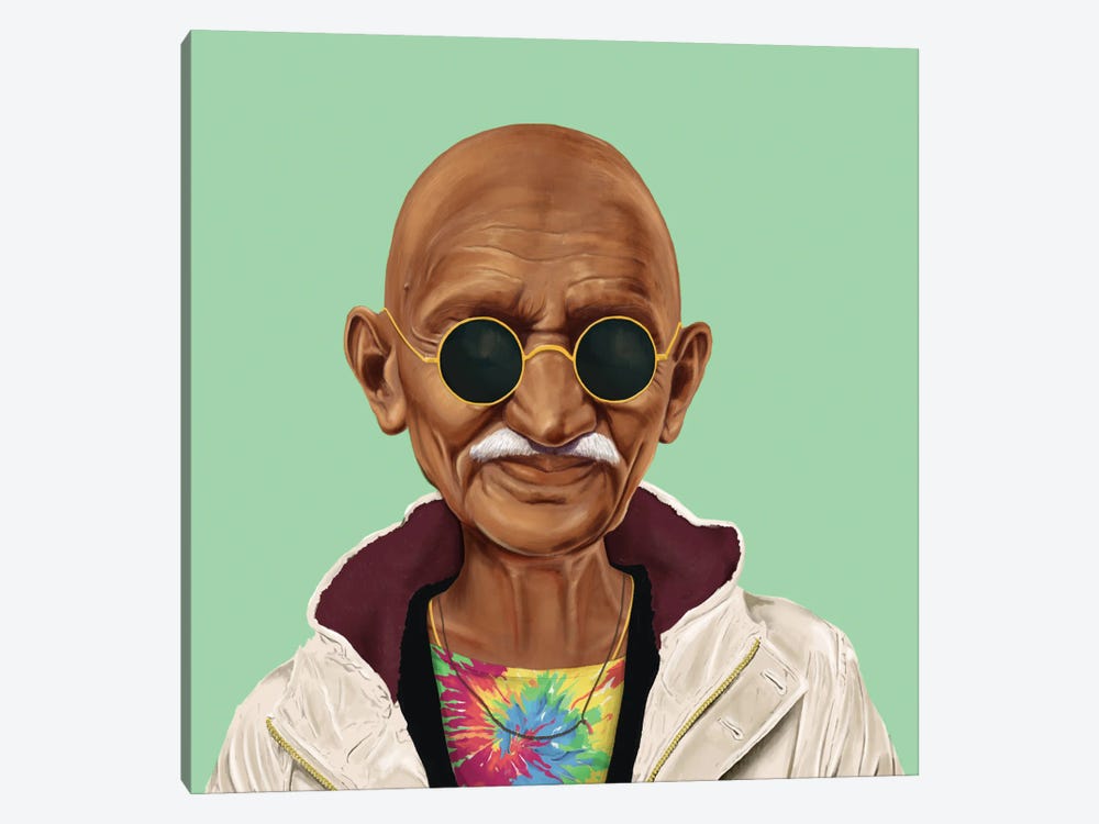 Mahatma Gandhi by Amit Shimoni 1-piece Canvas Artwork