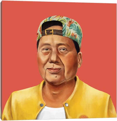 Mao Zedong Canvas Art Print - Satirical Humor Art