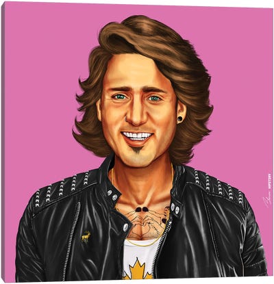 Justin Trudeau Canvas Art Print - Art by Middle Eastern Artists
