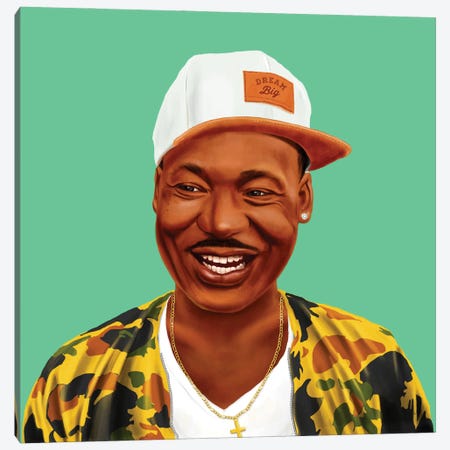 Martin Luther King Canvas Print #ASI2} by Amit Shimoni Canvas Artwork