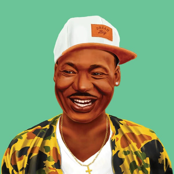 African American Art: Martin Luther King by Amit Shimoni