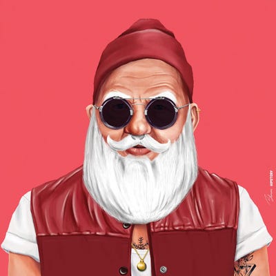 Santa by Amit Shimoni art print