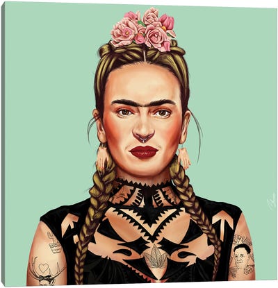 Frida Kahlo Canvas Art Print - Art by Middle Eastern Artists