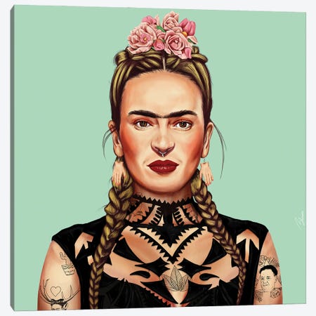 Frida Kahlo Canvas Print #ASI34} by Amit Shimoni Canvas Art Print