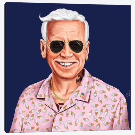 Joe Biden Canvas Print #ASI35} by Amit Shimoni Canvas Art Print