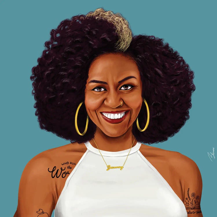 Michelle Obama by Amit Shimoni wall art